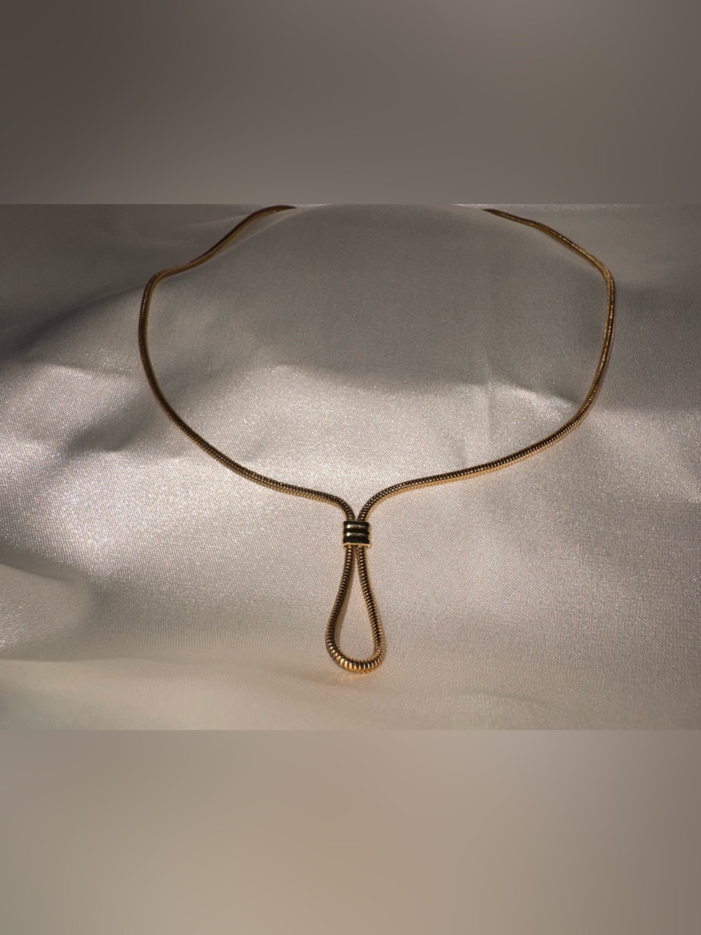 Avon Gold-Tone Loop Drop Necklace